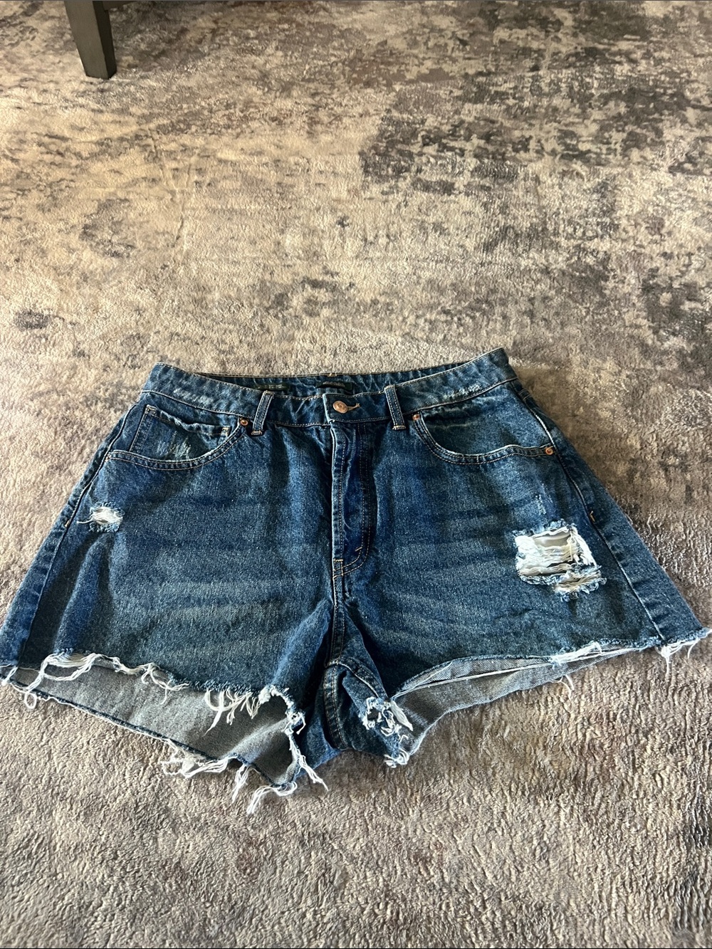 wild fable Medium Blue Distressed Denim Cutoff Shorts Size 14